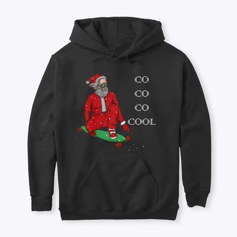 Cool Skateboarding Santa Claus