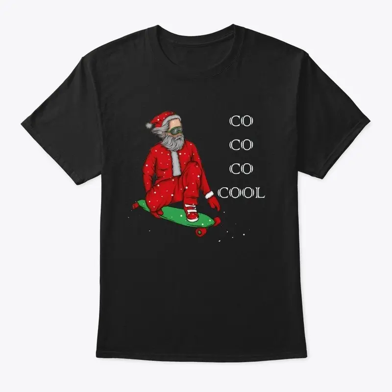 Cool Skateboarding Santa Claus