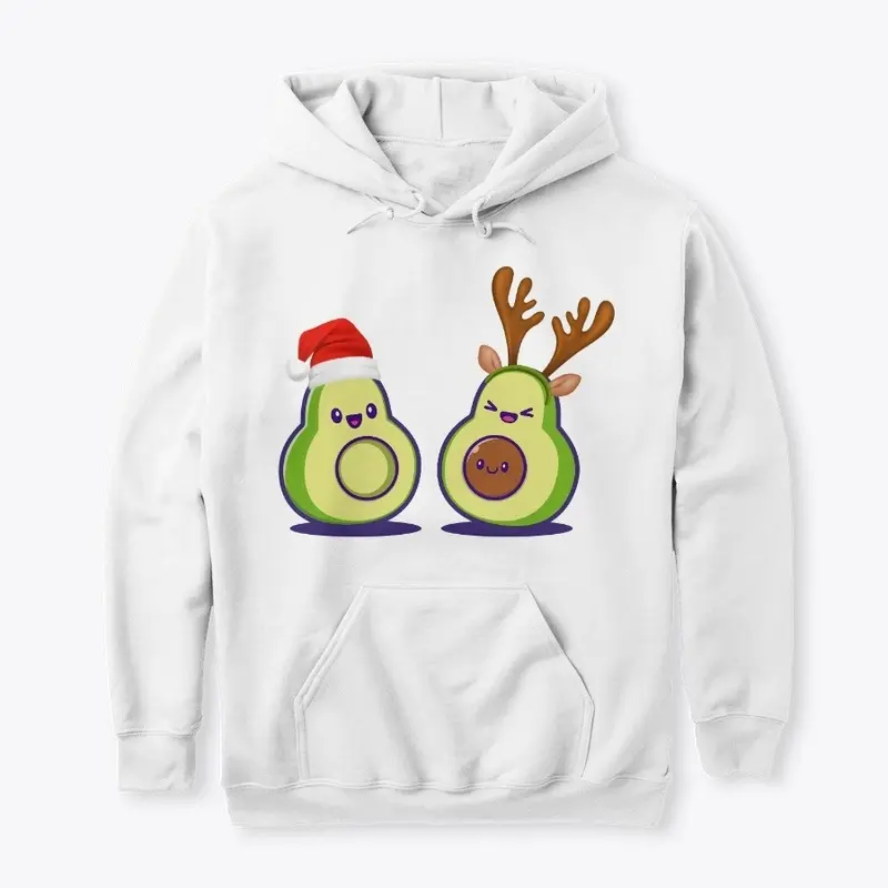 Cute Avocados Vegan Christmas Design 